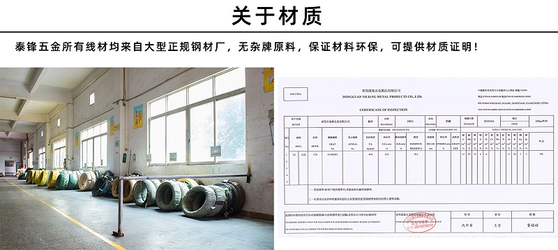 泰源鋒五金材質證明
